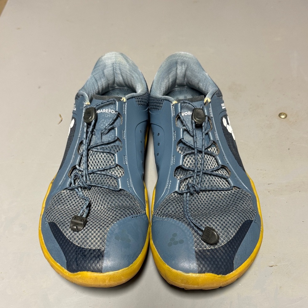 Vivo barefoot Men's Athletic Shoes in Blue and Yellow